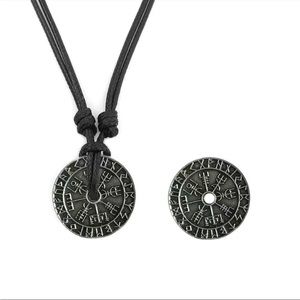 Viking Rune Compass Pendant